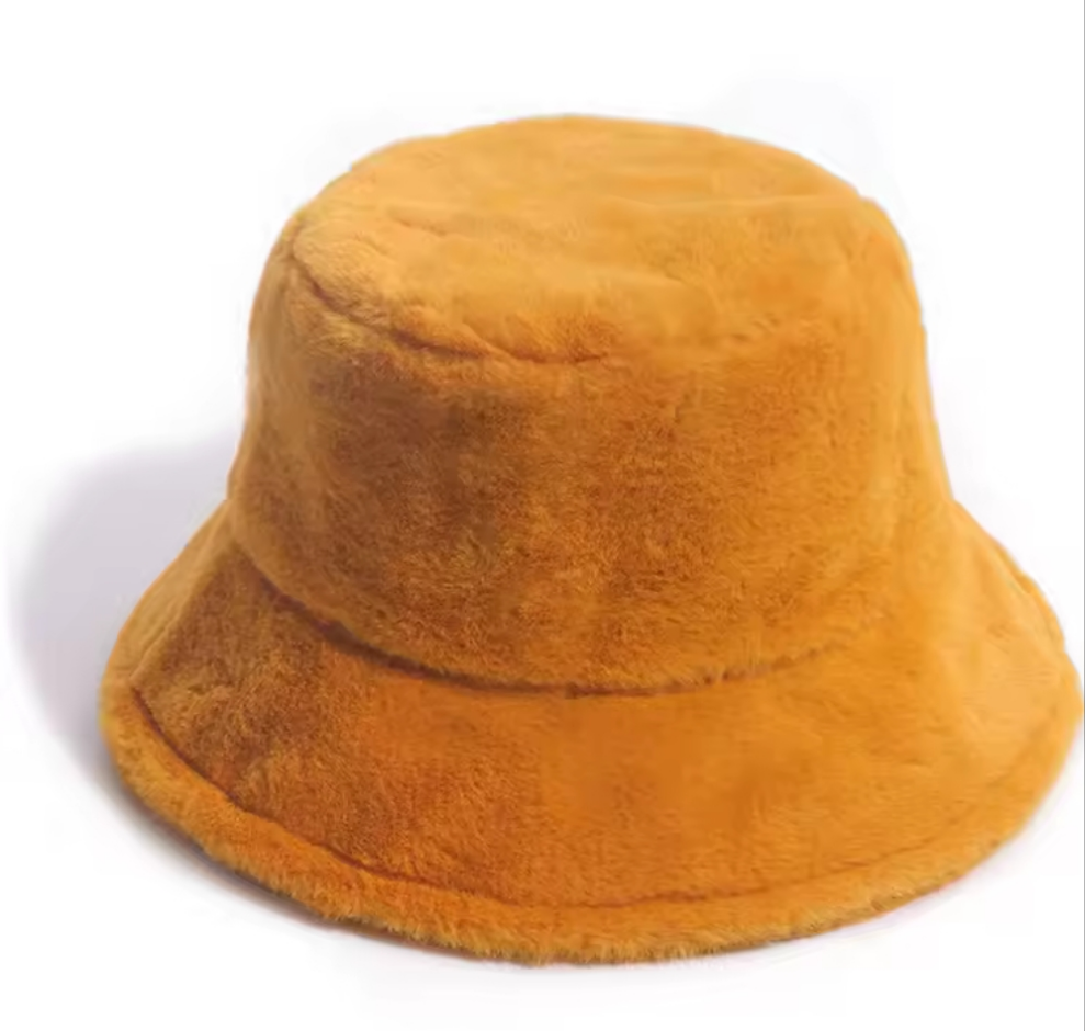 Furry bucket hat