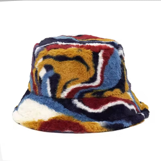 Furry bucket hat