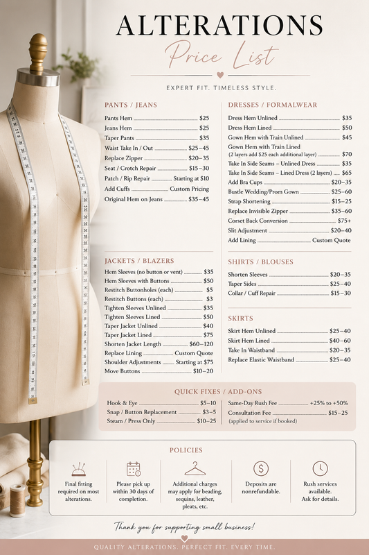 Alterations Appointment